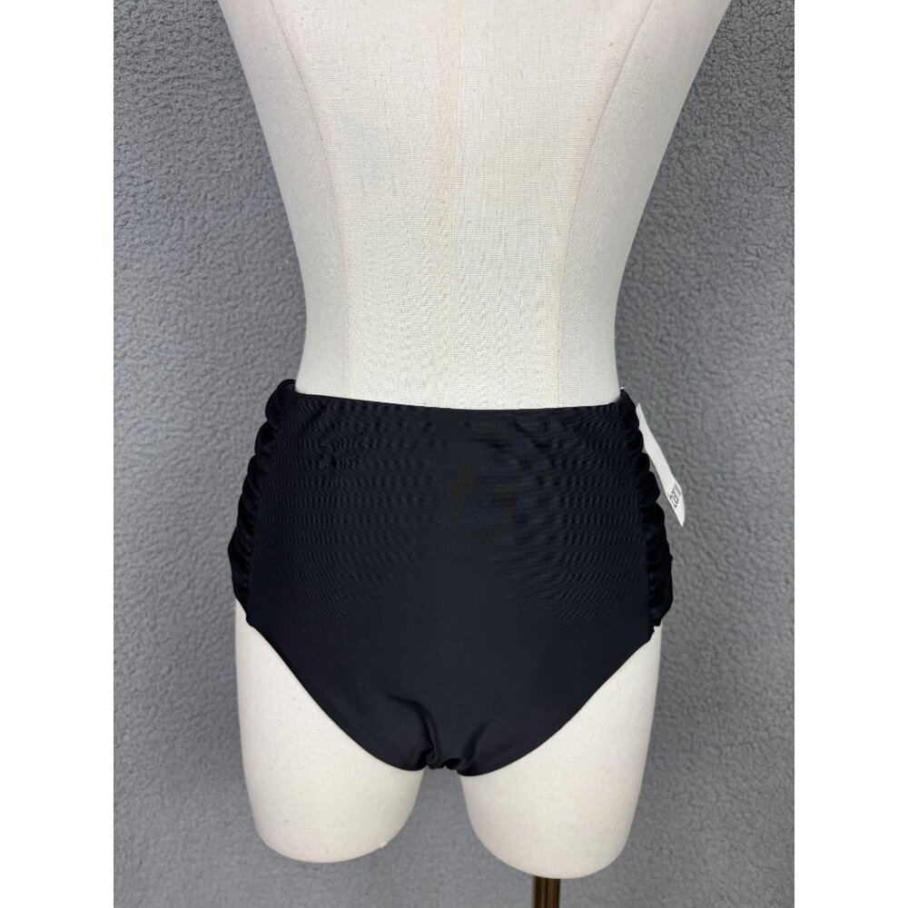 Bar III Black High-Waisted Swim Bottoms Medium Women's Swimwear Medium NWT's